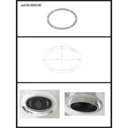 Protection esthétique inox ovale fermée pour sortie ovale 115x70mm Ragazzon Universel Protections Estètiques View All