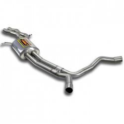 Silencieux central + "X-Pipe" Supersprint Audi A6 C7 Typ 4G Allroad 3.0 TFSI V6 310-333ch 2012-