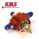 Régulateur de pression d'essence réglable 0-5bar | 3 voies DASH 6 | KMS Van Kronenburg